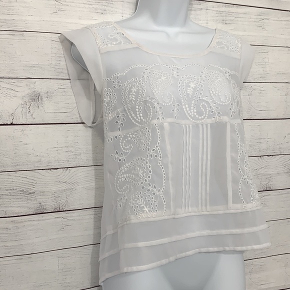 EUC American Rag Islet Sheer Top - Picture 4 of 8